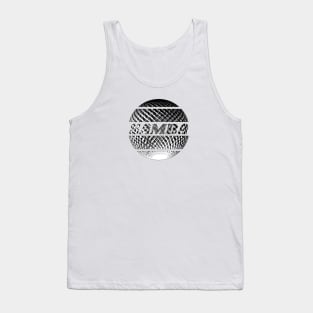 Silver disco ball with the inscription "Samba". Tank Top